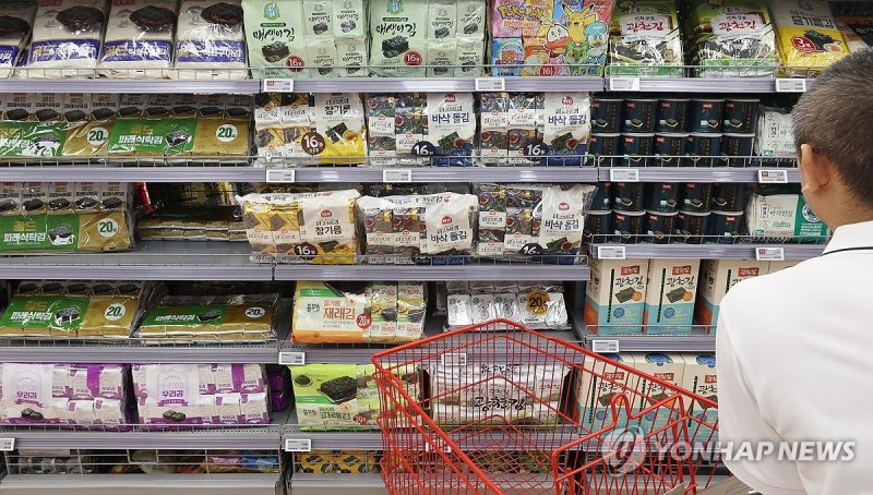 고공행진 김값에 9월까지 김 825t 무관세 수입 (출처=연합뉴스)