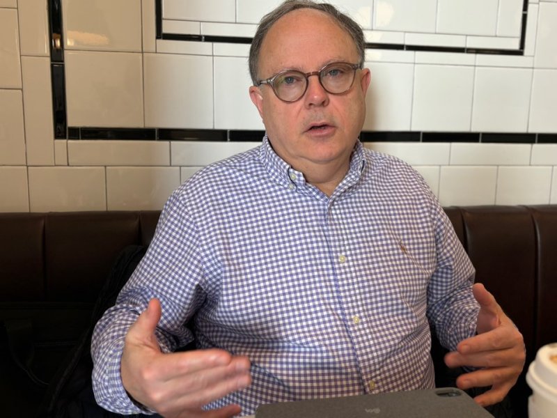 [워싱턴=뉴시스]이윤희 특파원 = 미국 국무부 6자회담 특사를 지낸 시드니 사일러 전 국가정보국(DNI) 국가정보위원회(NIC) 북한담당관이 지난 2일(현지시각) 미국 메릴랜드주 베데스다에서 뉴시스와 만나 인터뷰하고 있다. 2025.01.05.