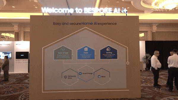 'CES 2025'에 조성된 삼성전자 생활가전(DA) 부스 (출처=연합뉴스)