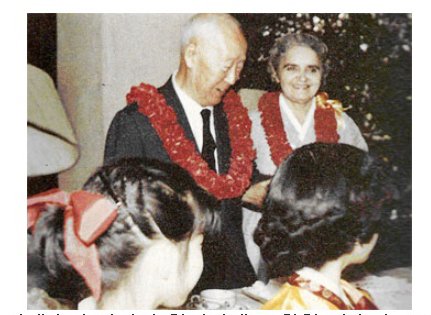 1960년 5월 29일 하와이에 도착한 이승만 전 대통령 부부가 교민들로부터 환영을 받고 있다. 이승만기념사업회 제공