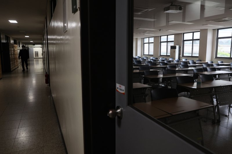 한 대학교 강의실의 모습. /뉴스1 ⓒ News1 조태형 기자