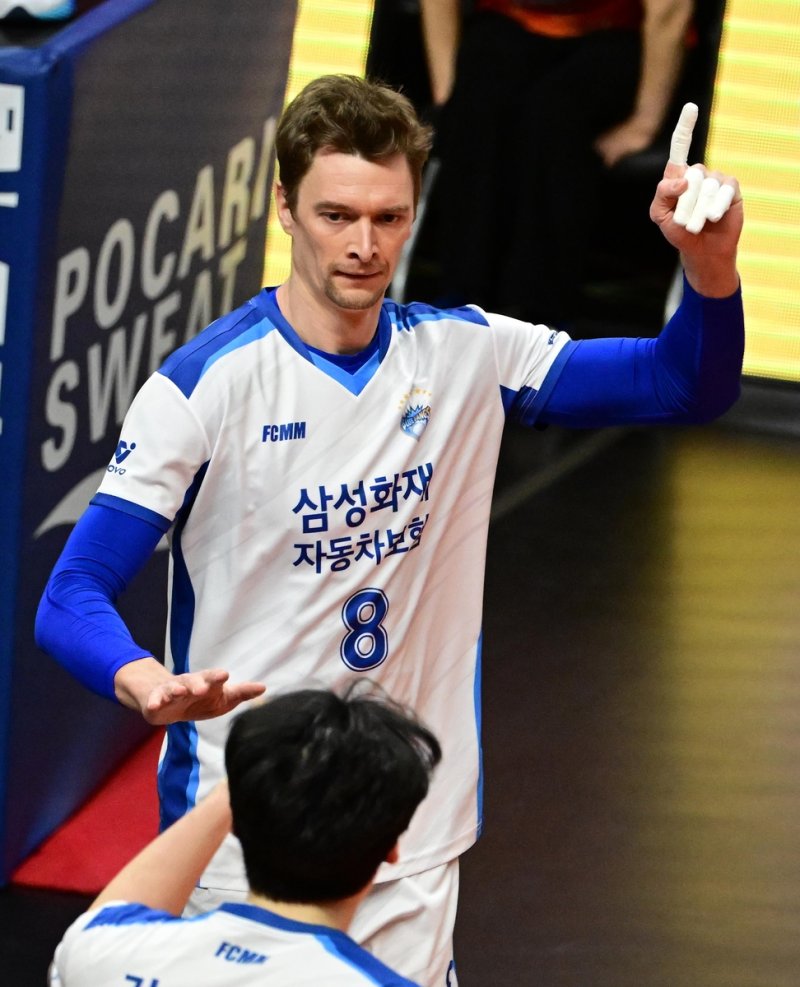 삼성화재의 외국인선수 막심 (출처=연합뉴스)