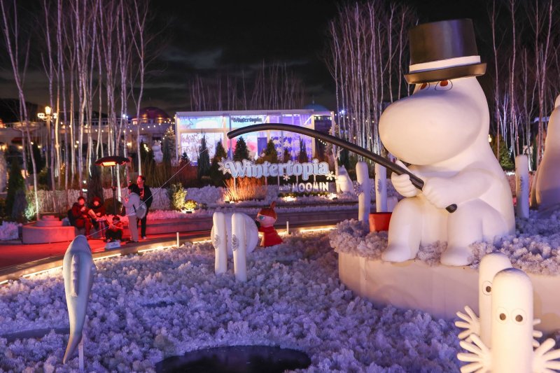 에버랜드 노르딕 포레스트의 야경.(에버랜드 제공)