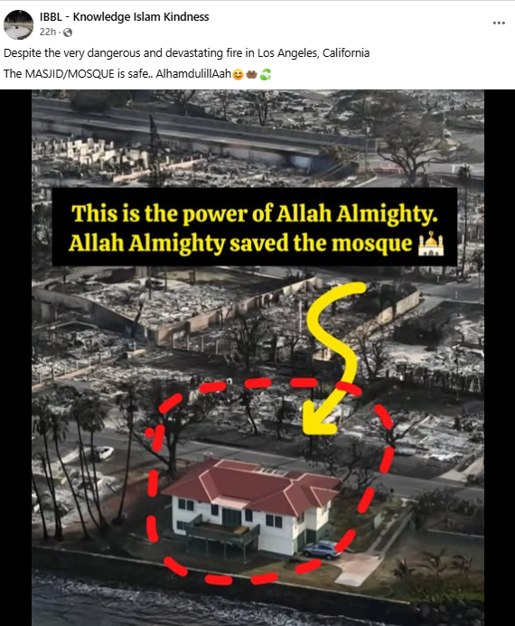 2021년 하와이산불에 살아남은 '붉은 지붕' 집… 2025년 LA에 나타났다