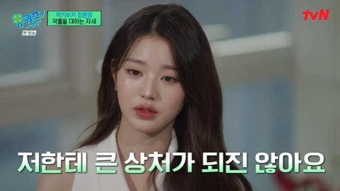 장원영 "몇 초 영상 보고 판단?…큰 상처 되지 않아"