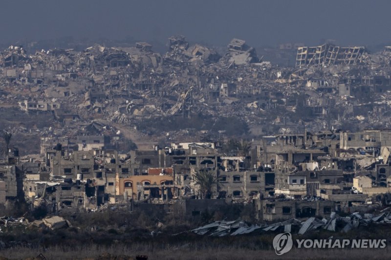 폐허가 된 가자지구 (출처=연합뉴스)