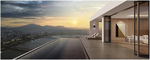 한강뷰가 펼쳐진 래미안 글로우힐즈의 게스트 하우스 '글로우 스테이 (출처=연합뉴스)