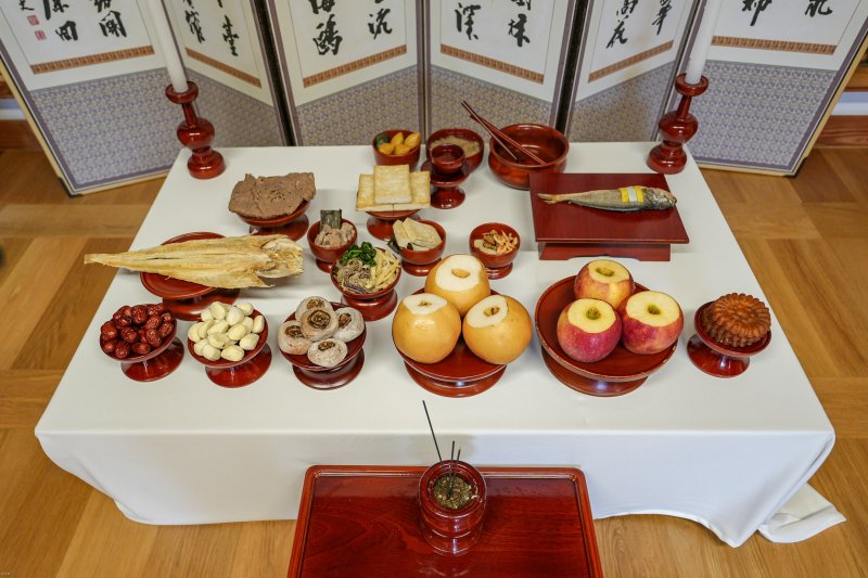 차례상 참고사진. 뉴시스