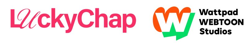 [서울=뉴시스] (왼쪽부터) 할리우드 제작사인 럭키챕, 웹툰 엔터테인먼트 자회사인 왓패드 웹툰 스튜디오 로고 (사진=네이버웹툰 제공) *재판매 및 DB 금지