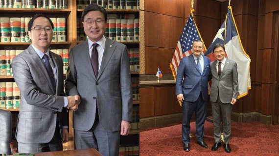 김대식 의원, 미국서 상·하원의원 만나 한반도 안보 논의