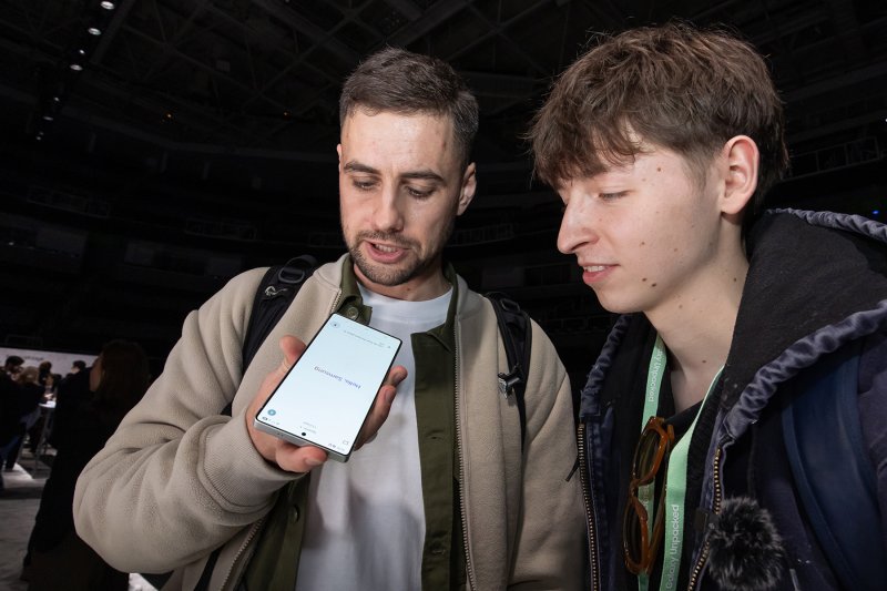 22일(현지시간) 미국 새너제이 SAP센터에서 열린 삼성전자 상반기 '갤럭시 언팩 2025'에서 관람객이 '갤럭시 S25 시리즈'를 체험하고 있다. (삼성전자 제공) 2025.1.23/뉴스1