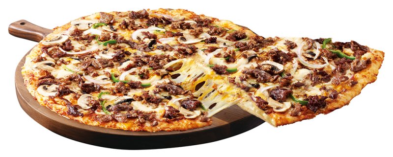 [서울=뉴시스] 도미노피자, 더블 크러스트 리얼 불고기 피자. (사진= 도미노피자 제공)