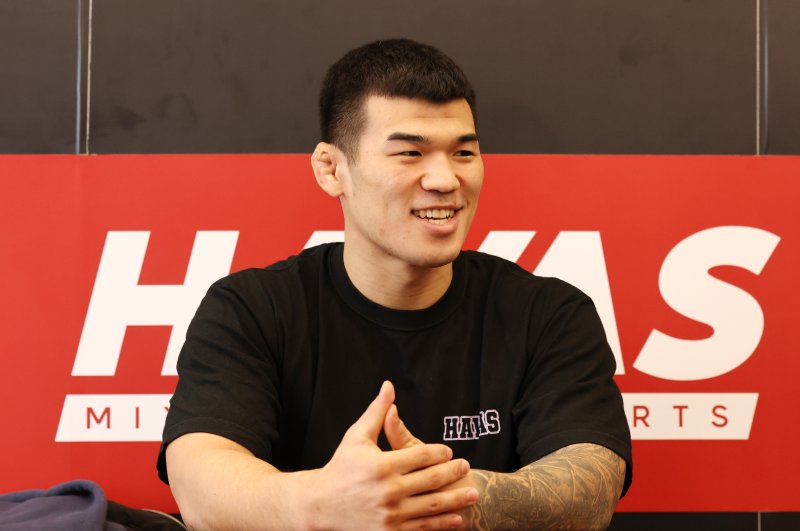 UFC 진출 22호 한국인 파이터 고석현 선수가 22일 오후 서울 강남구 하바스 mma에서 뉴스1과 인터뷰를 하고 있다. 2025.1.22/뉴스1 ⓒ News1 임세영 기자