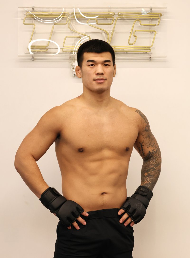UFC 진출 22호 한국인 파이터 고석현 선수가 22일 오후 서울 강남구 하바스 mma에서 뉴스1과 인터뷰에 앞서 포즈를 취하고 있다. 2025.1.22/뉴스1 ⓒ News1 임세영 기자