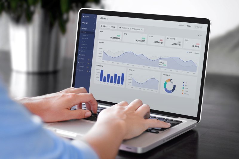 매장관리 SaaS 솔루션 페이히어의 프랜차이즈 대시보드(페이히어 제공)