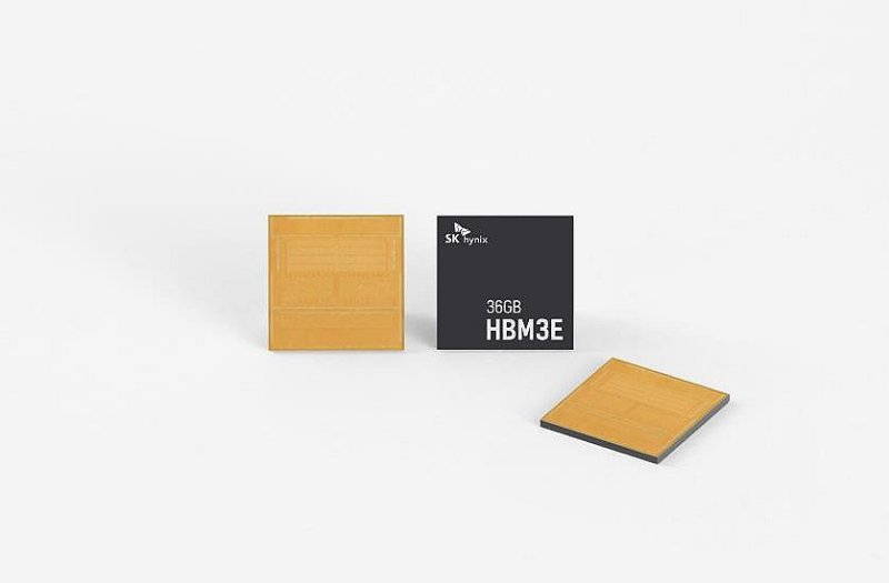 SK하이닉스 HBM3E 12단 제품 (출처=연합뉴스)