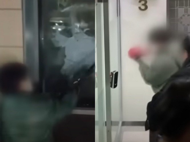 '서부지법 사태' 소화기 휘두른 녹색점퍼남 체포..."기자 아냐"