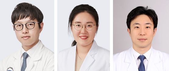 안태준 가톨릭대학교 여의도성모병원 호흡기내과 교수, 소화기내과 임지혜 교수, 전 서울아산병원 노년내과 장일영 교수. 여의도 성모병원 제공