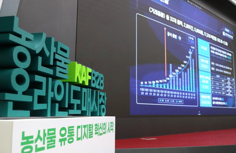 “1월인데 벌써” 농산물 온라인도매시장 거래액 1000억원 돌파