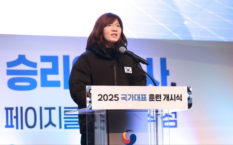 장미란 차관, 새해 훈련 돌입한 장애인 국가대표 선수단 격려