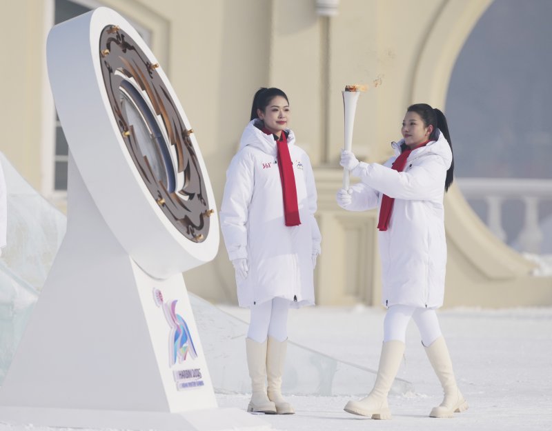 [하얼빈=신화/뉴시스]개막을 앞둔 하얼빈 동계아시안게임. 2025.01.20.