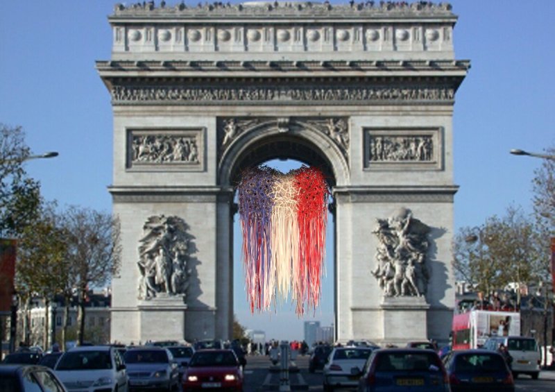 신성희 작가가 생전 추진했으나 성사되지 못한 파리 개선문 프로젝트 프로토타입 이미지. 갤러리현대 제공