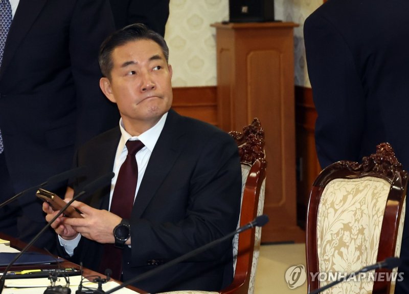 국가안전보장회의 참석한 신원식 국가안보실장 (출처=연합뉴스)