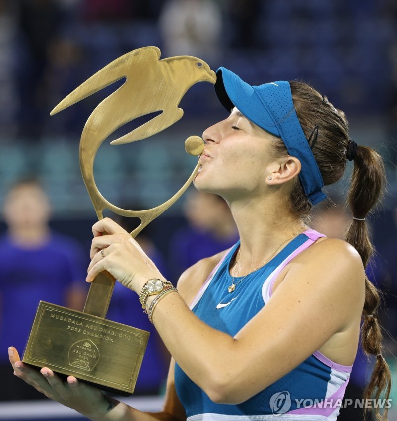 2023년 아부다비오픈 우승 당시의 벤치치 (출처=연합뉴스)