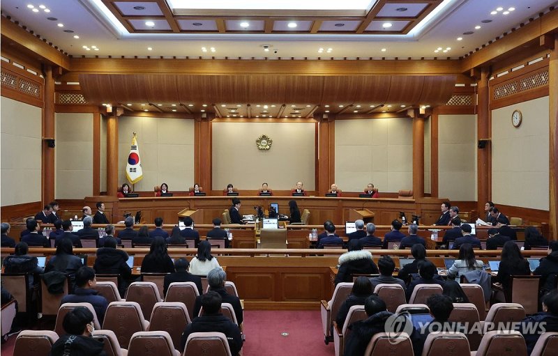 윤 대통령 탄핵심판 6차 변론기일 (출처=연합뉴스)