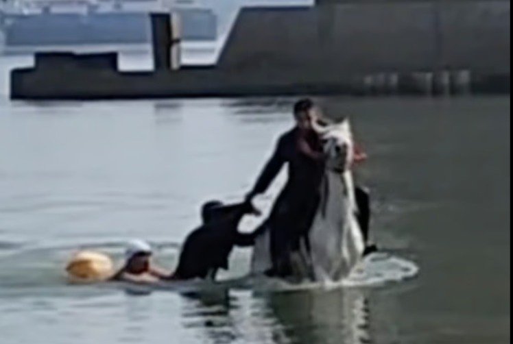 '백마 탄 왕자' 등장…비명 소리에 주저없이 뛰어든 39세男