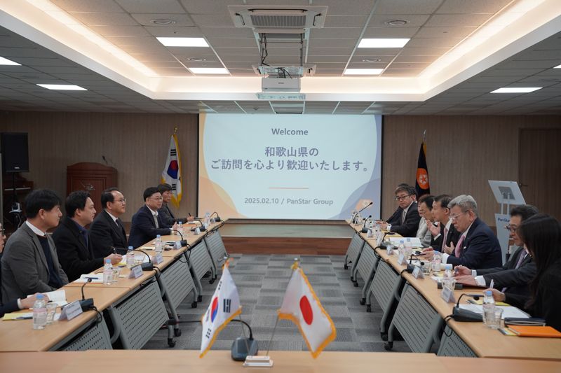 일본 와카야마현 지사, 팬스타그룹 방문…관광 협력 논의