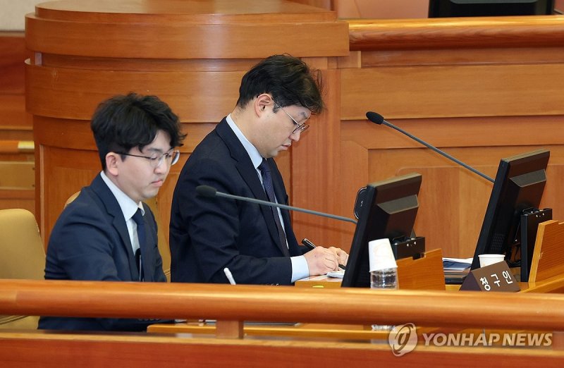 마은혁 후보자 불임명 권한쟁의심판 출석한 양홍석 변호사 (출처=연합뉴스)