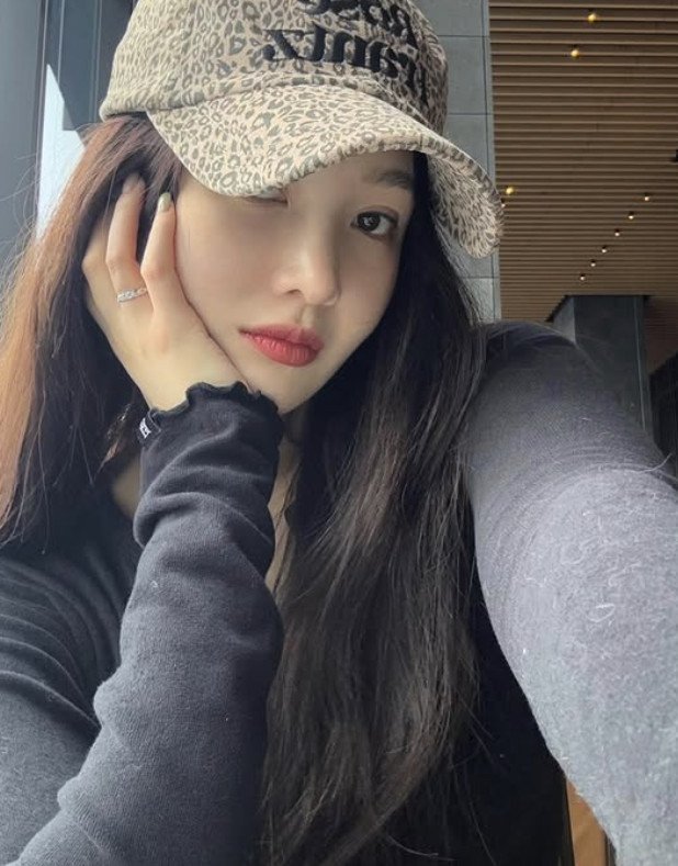 조이, 호피 무늬 노출 의상 입고 식당 방문…매혹 분위기 [N샷]