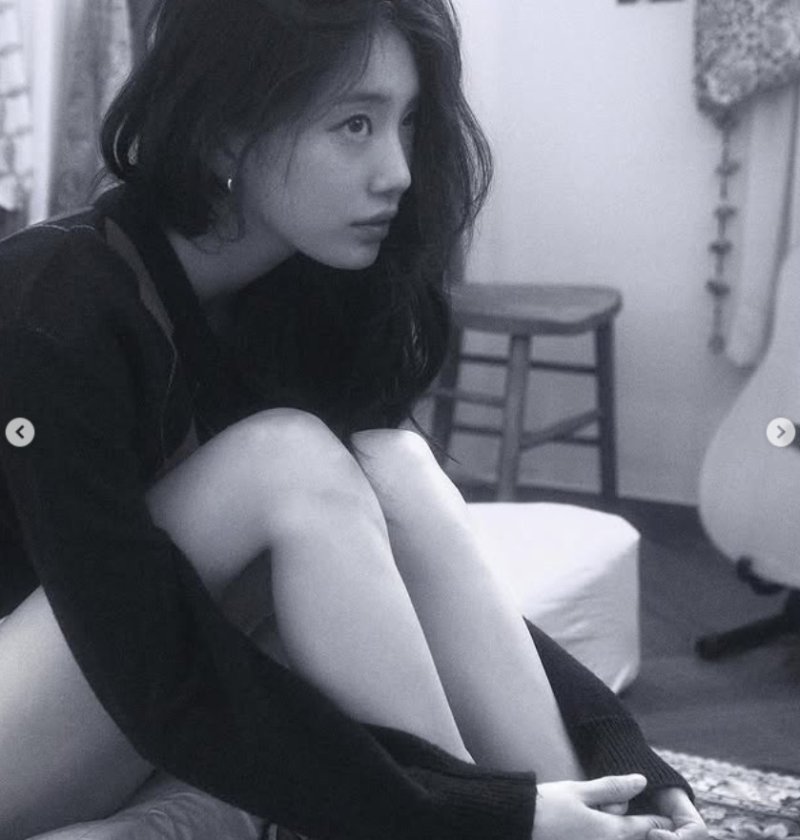 수지, 청순·섹시 그 자체…돌핀팬츠로 드러낸 아찔 각선미 [N샷]