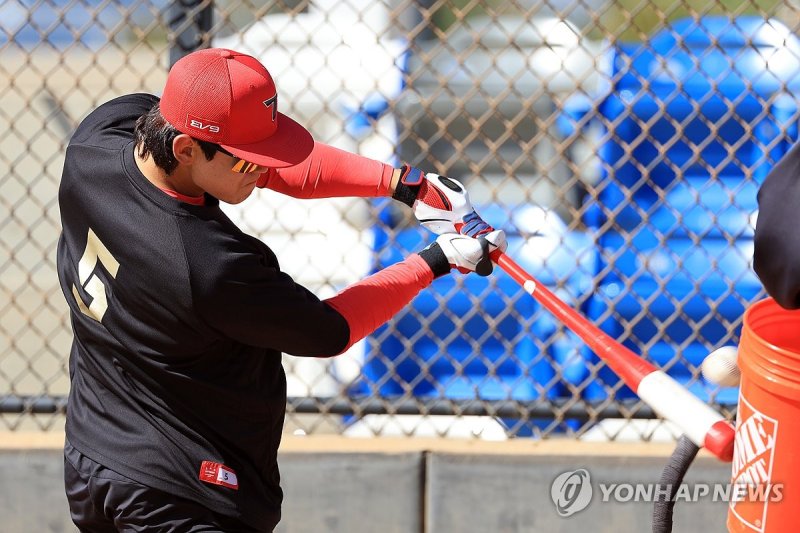 타격 훈련하는 김도영 (출처=연합뉴스)