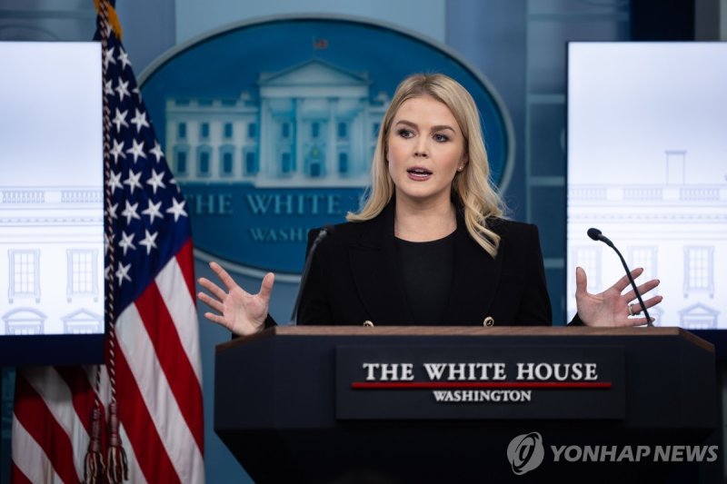 캐롤라인 레빗 백악관 대변인 (출처=연합뉴스)