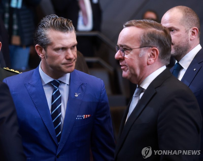 미국과 독일 국방장관 (출처=연합뉴스)