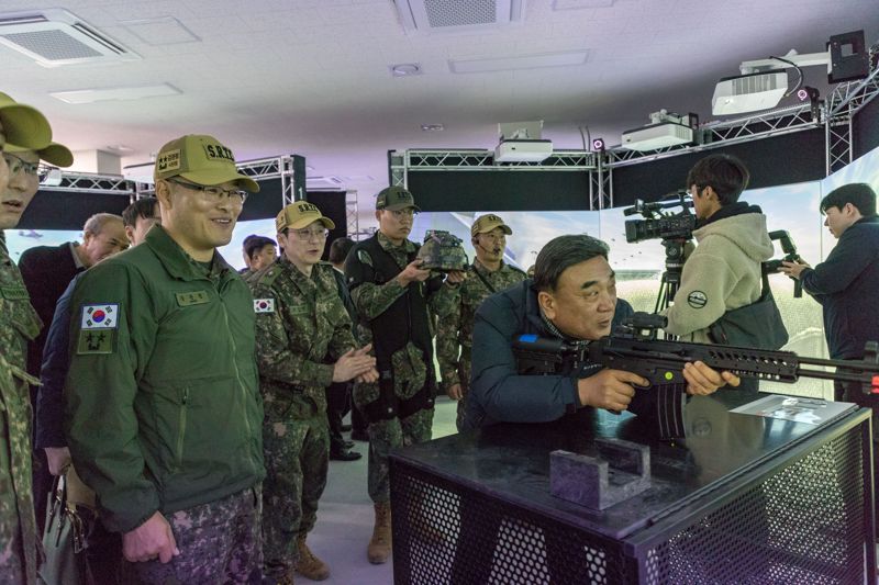 울산 과학화 예비군훈련장 개장.. VR영상 모의사격장 갖춰