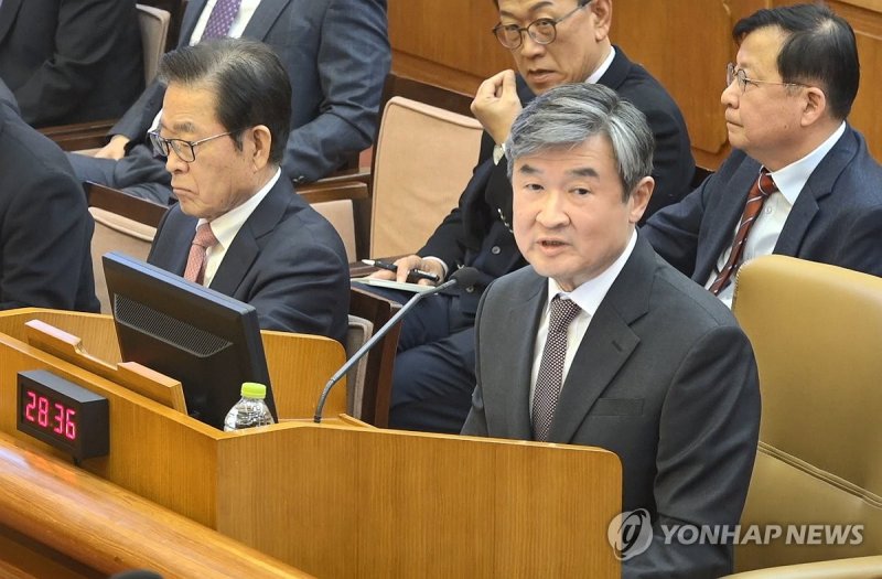 조태용 국정원장, 윤 대통령 탄핵 심판 8차 변론 발언 (출처=연합뉴스)
