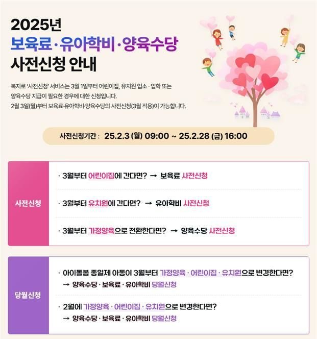 단양군 보육 서비스 신청 홍보물.(단양군청 제공. 재판매 및 DB금지)/뉴스1