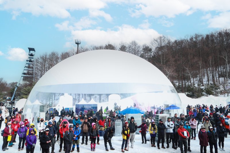 지난 15일 태백산눈축제 현장.(태백시 제공. 재만패 및 DB 금지)
