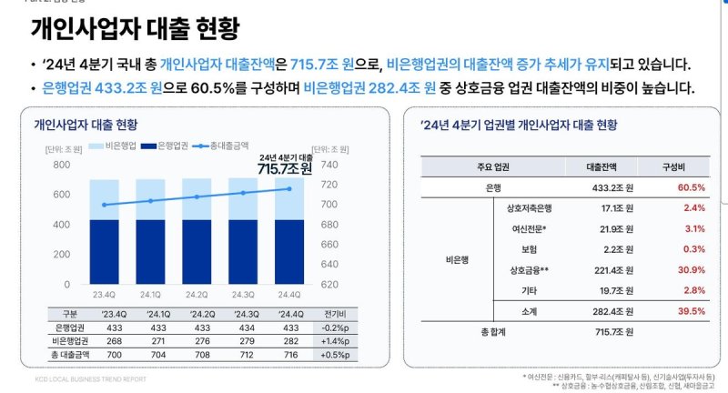 개인사업자 대출 현황 (출처=연합뉴스)