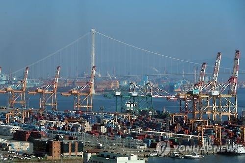 전남 광양항 수출 컨테이너 부두 전경 (출처=연합뉴스)