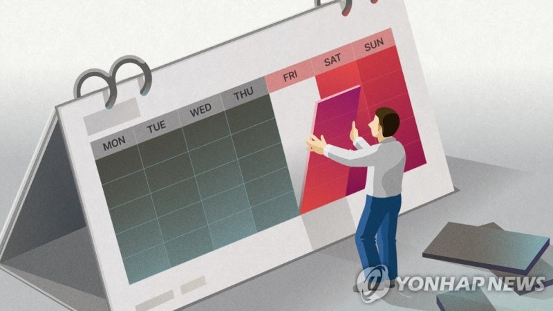 주 4일 근무제 (PG) (출처=연합뉴스)