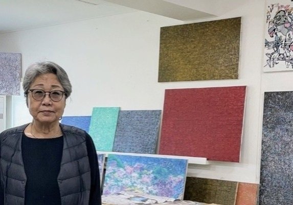 75세에 화가로 데뷔하는 윤 정 작가. 사진=작가 제공. *재판매 및 DB 금지