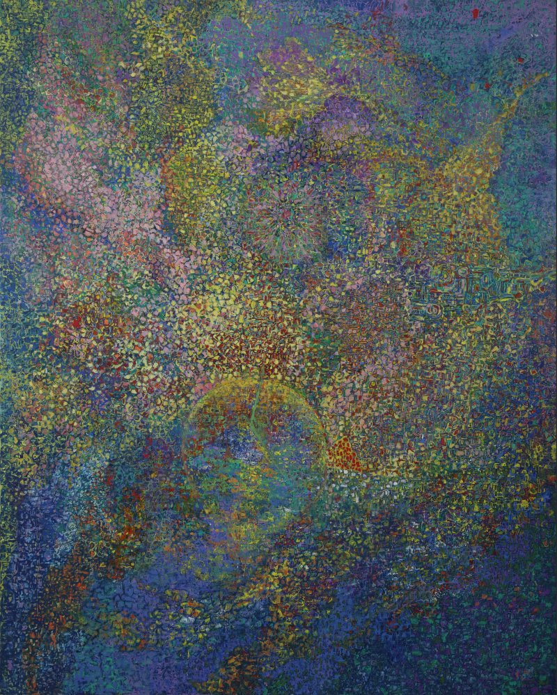 윤 정_달이 있는 풍경 (2020) 130x162cm oil on canvas *재판매 및 DB 금지