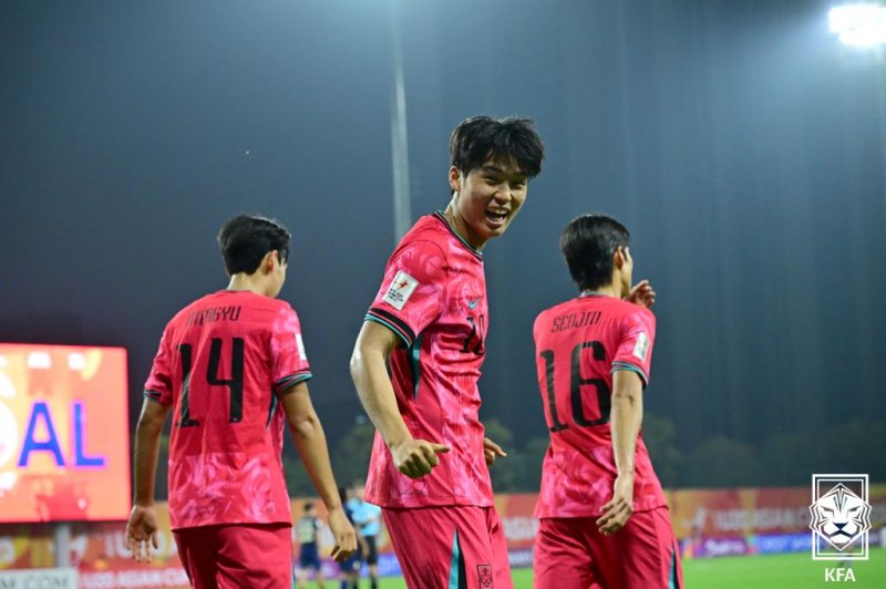 [서울=뉴시스] 20세 이하(U-20) 남자 축구대표팀의 김태원. (사진=대한축구협회 제공) *재판매 및 DB 금지
