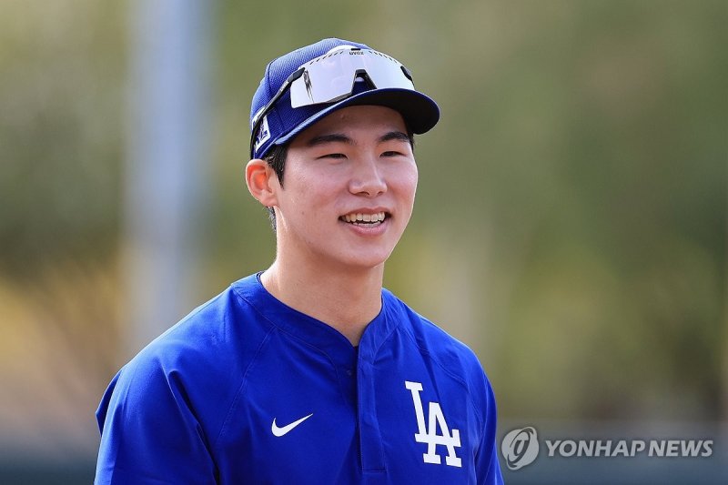 내야 수비 훈련 마친 김혜성 밝은 표정 (출처=연합뉴스)