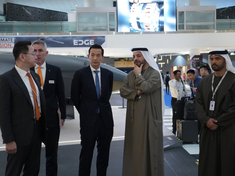 김동관 한화 부회장, UAE 방산기업 EDGE CEO 만나 공동사업 논의 (출처=연합뉴스)