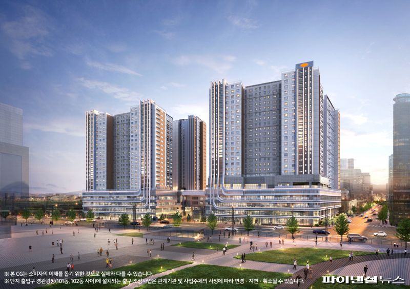 e편한세상 동대구역 센텀스퀘어 투시도. DL이앤씨 제공